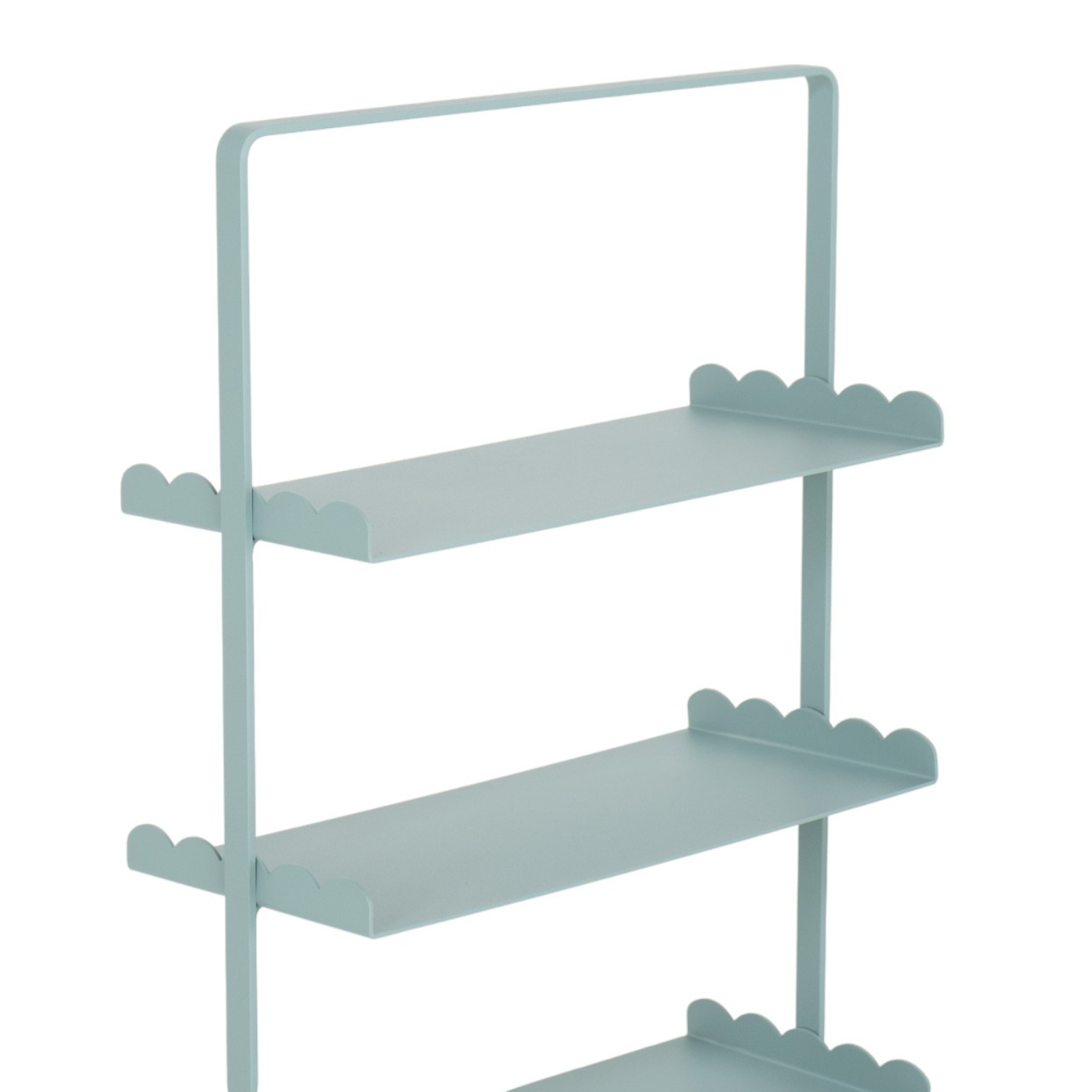 Scalloped Edge Double 4 Tier Shelf