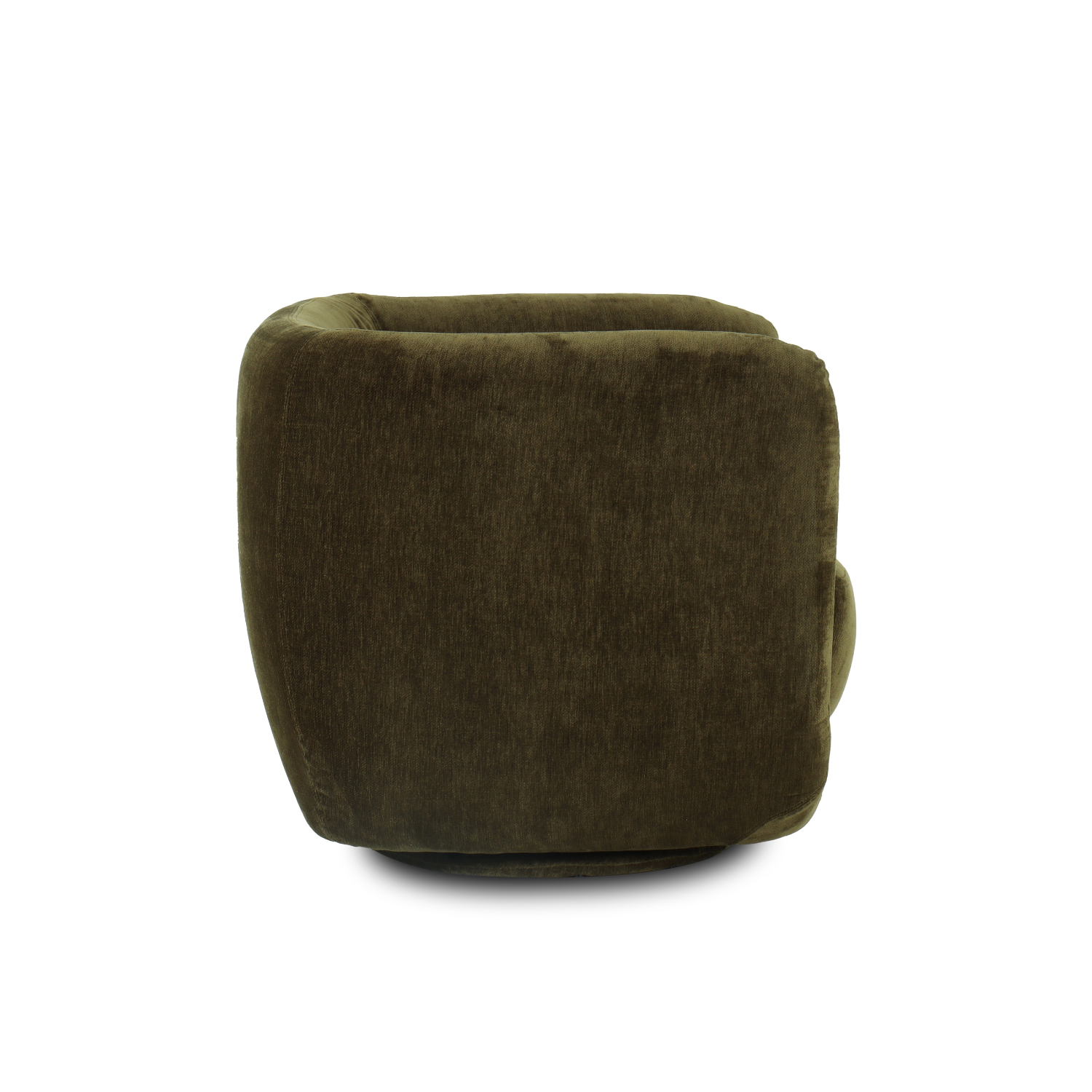 Orbit Swivel Accent Chair - Moss Green Velour