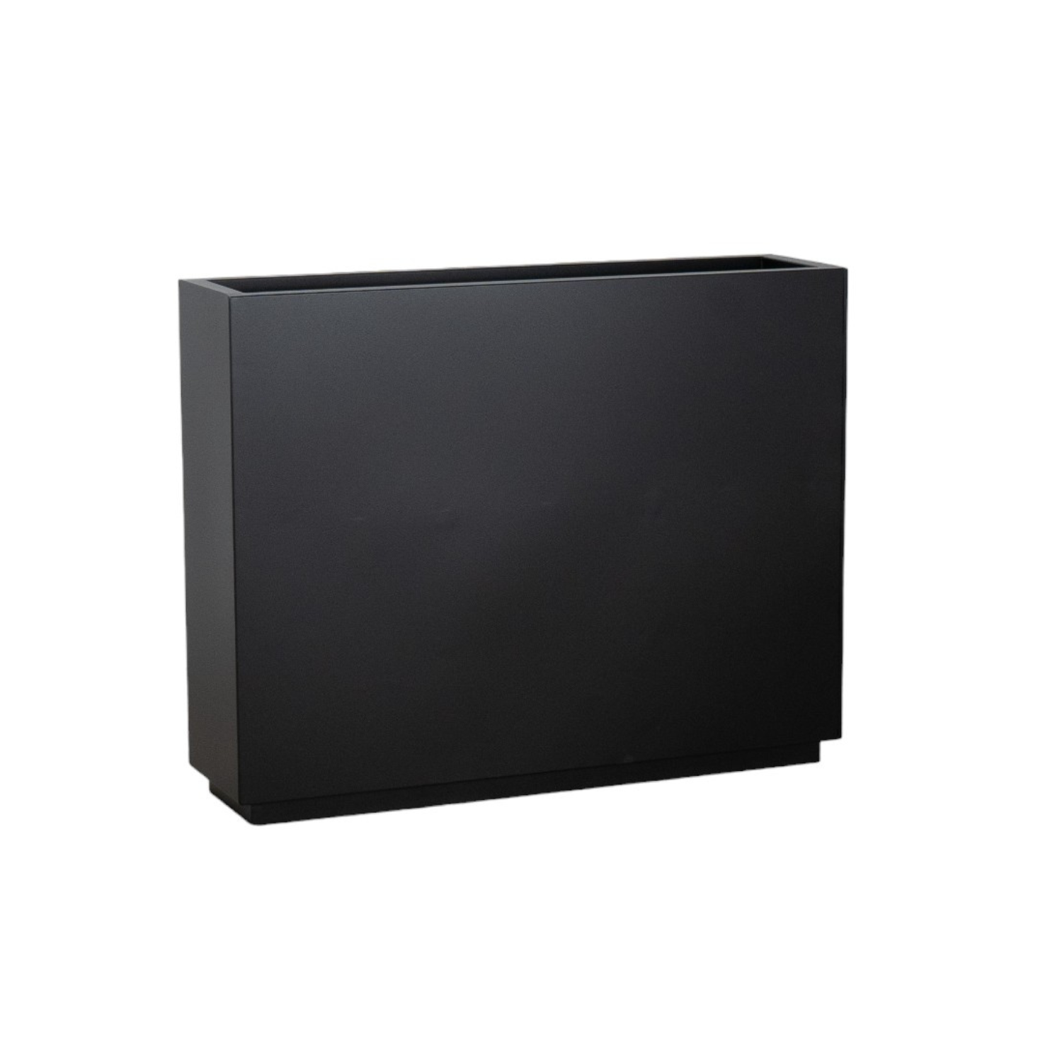 Metal Black Rectangular Planter