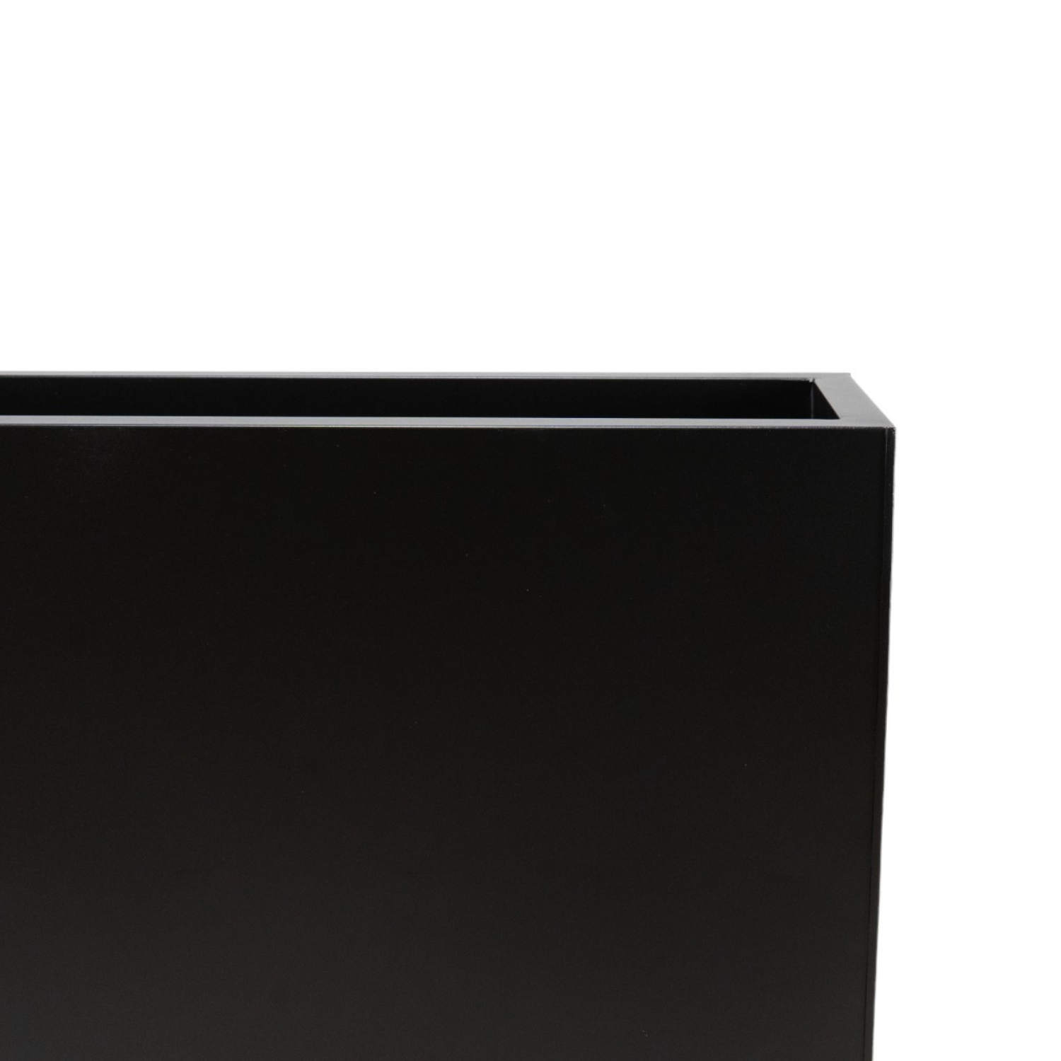 Metal Black Rectangular Planter