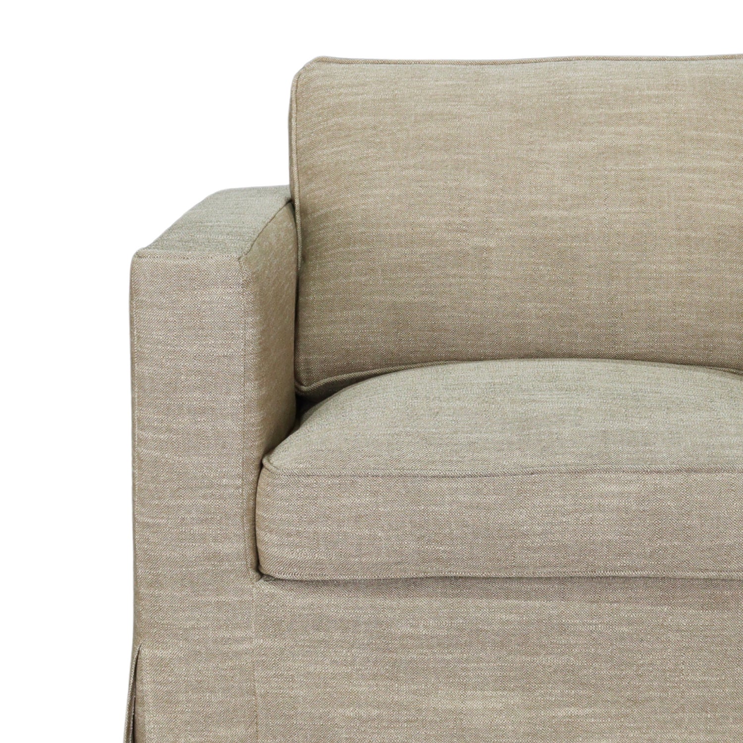 Denver Slipcover  Lounge Chair - Linen Brown