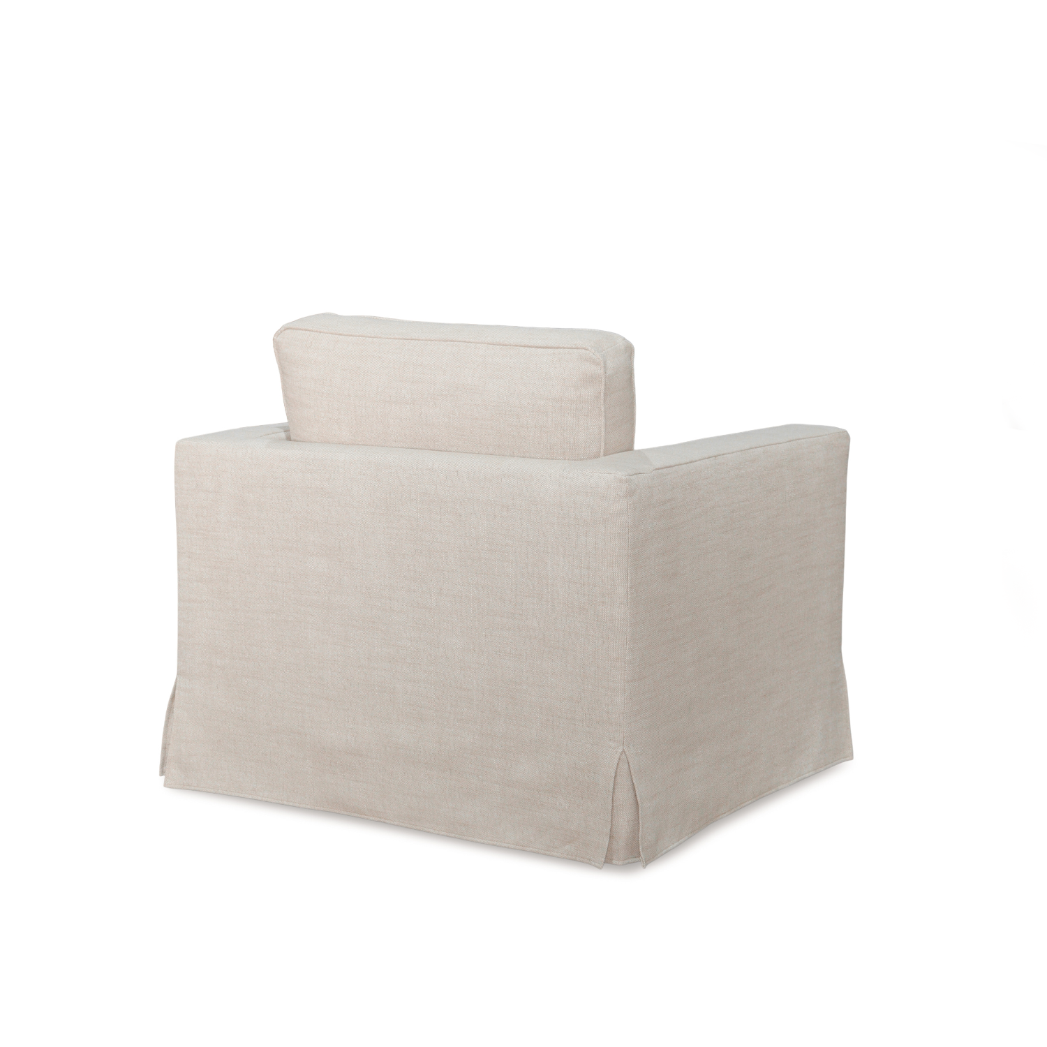 Denver Slipcover  Lounge Chair - Linen Natural