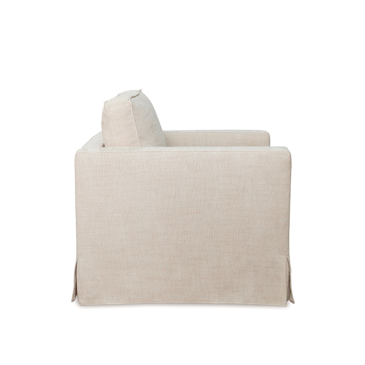 Denver Slipcover  Lounge Chair - Linen Natural