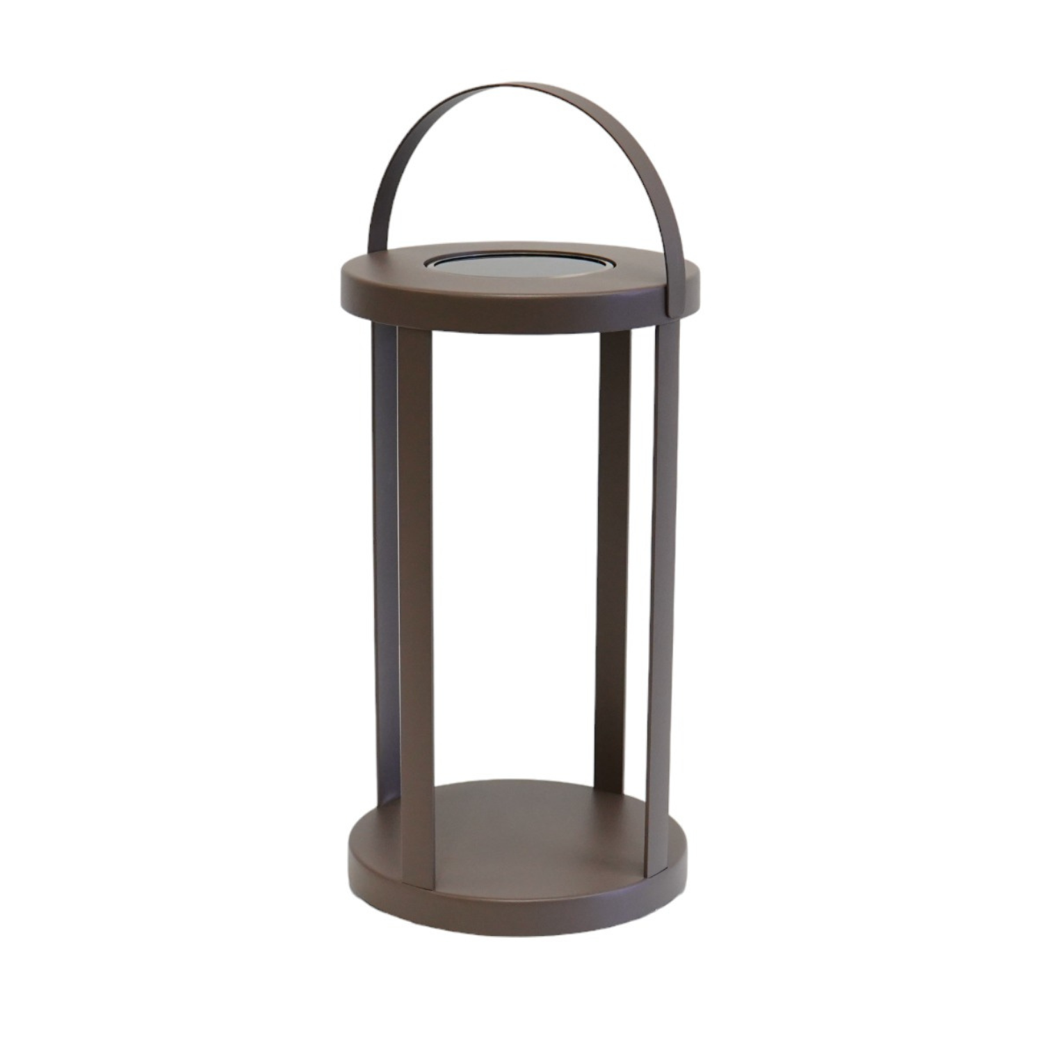 Pillar Taupe Solar Lantern