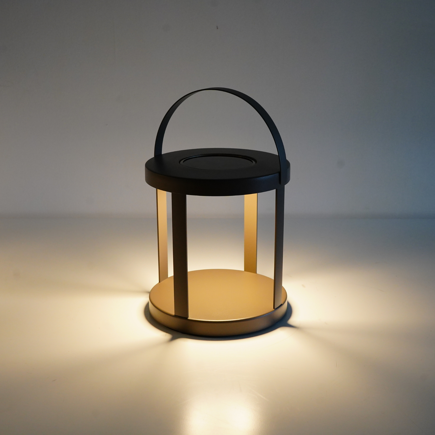 Pillar Taupe Solar Lantern