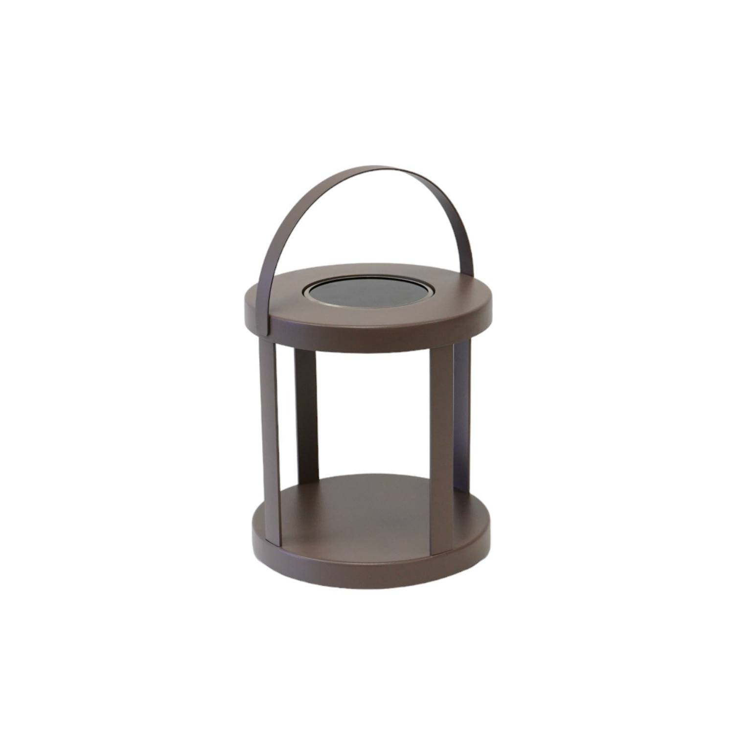 Pillar Taupe Solar Lantern