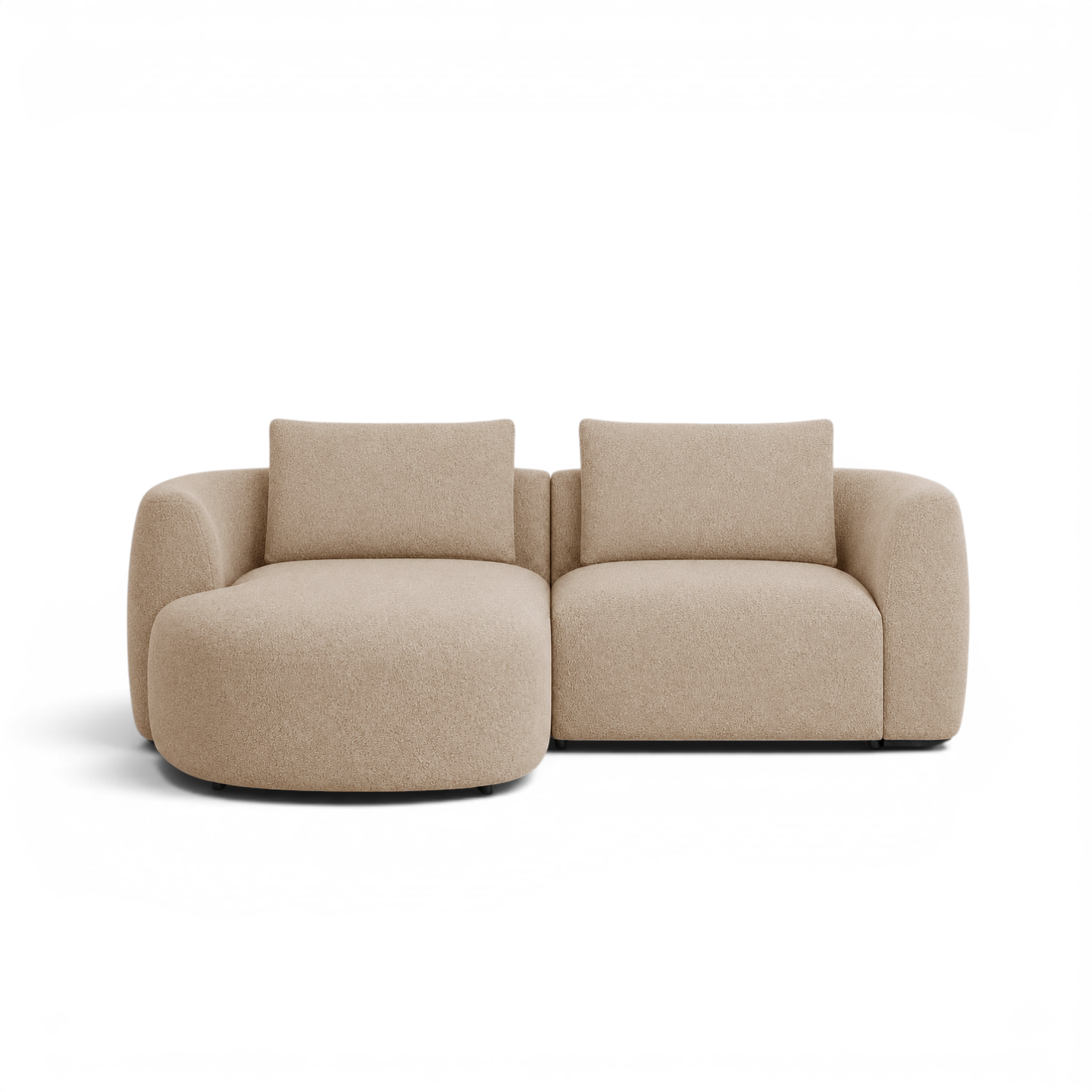Granville 2pc Chaise Sectional - Brisbane Stone Beige
