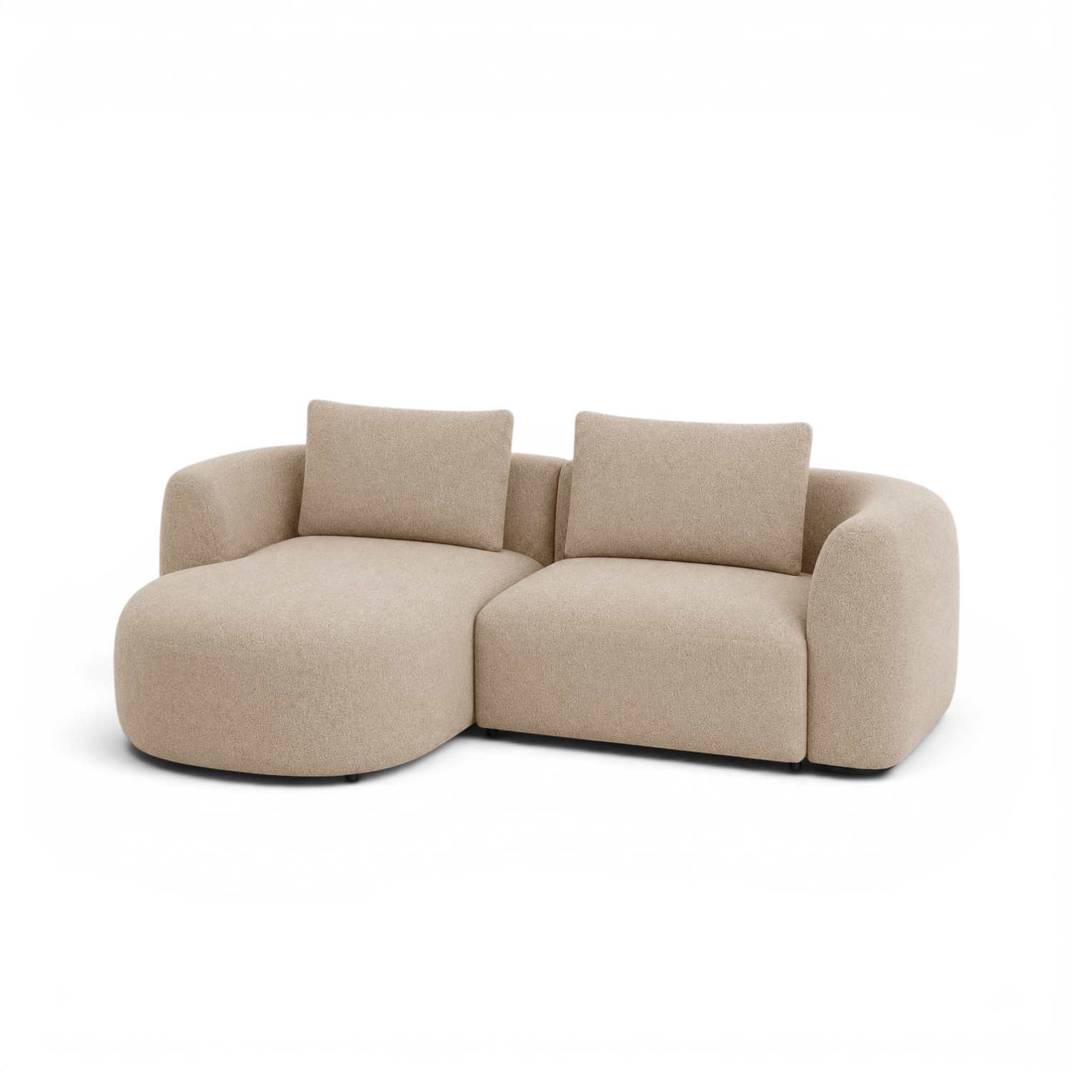 Granville 2pc Chaise Sectional - Brisbane Stone Beige