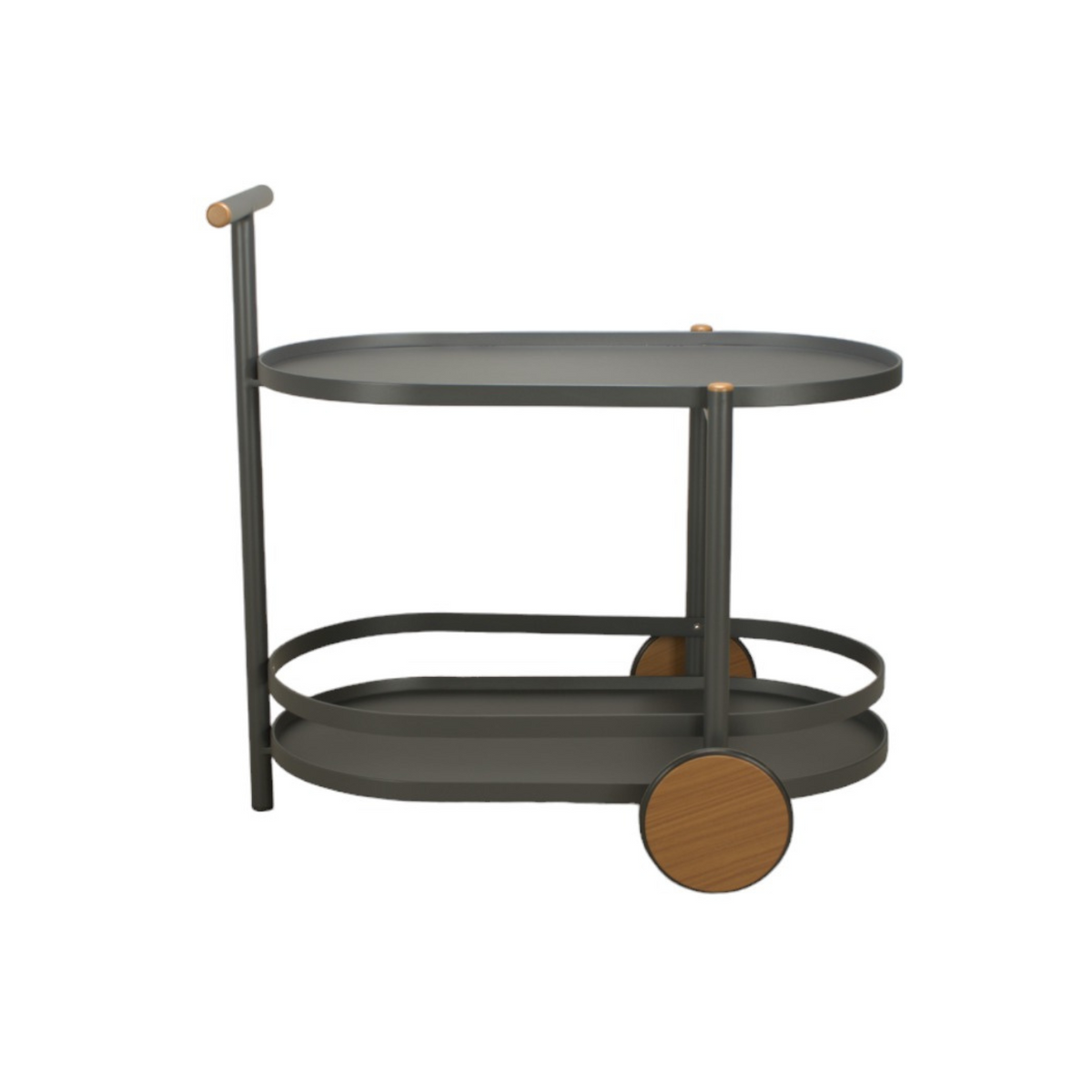 Hudson Charcoal Bar Cart