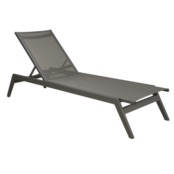 Hudson Slope Charcoal Chaise