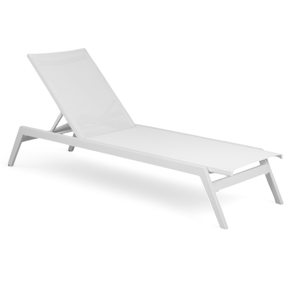 Hudson Slope White Chaise