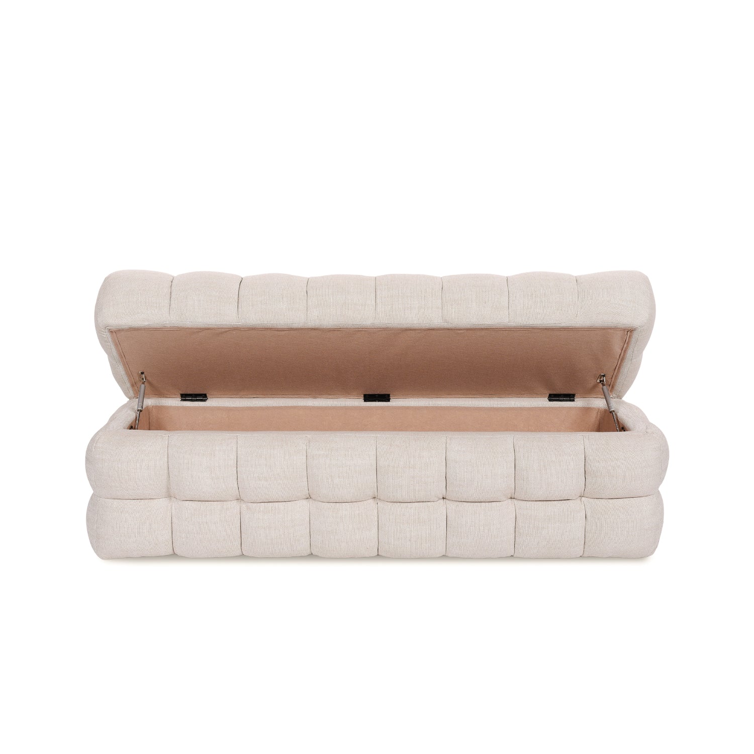 Marshmallow Storage Bench - Linen Natural