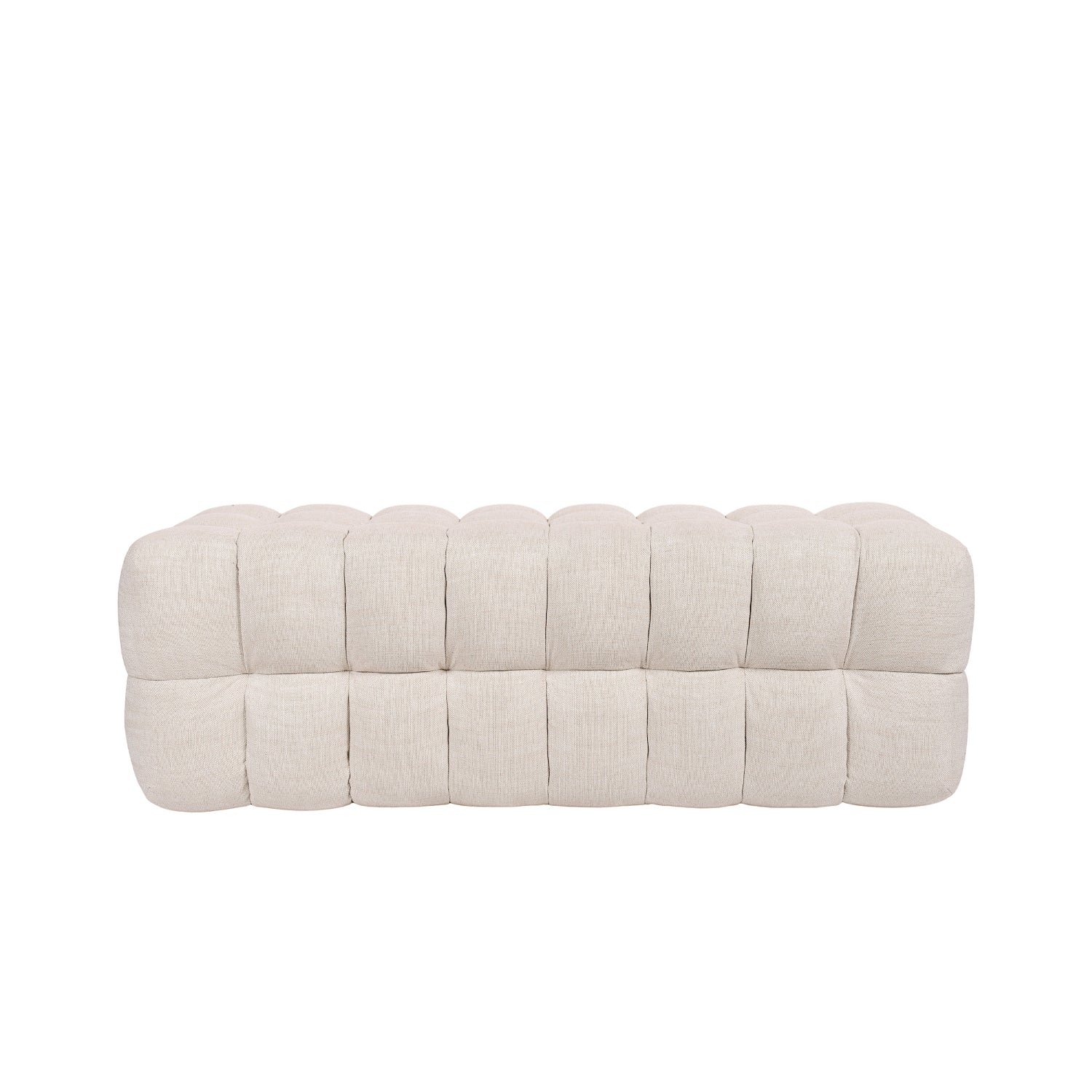Marshmallow Storage Bench - Linen Natural