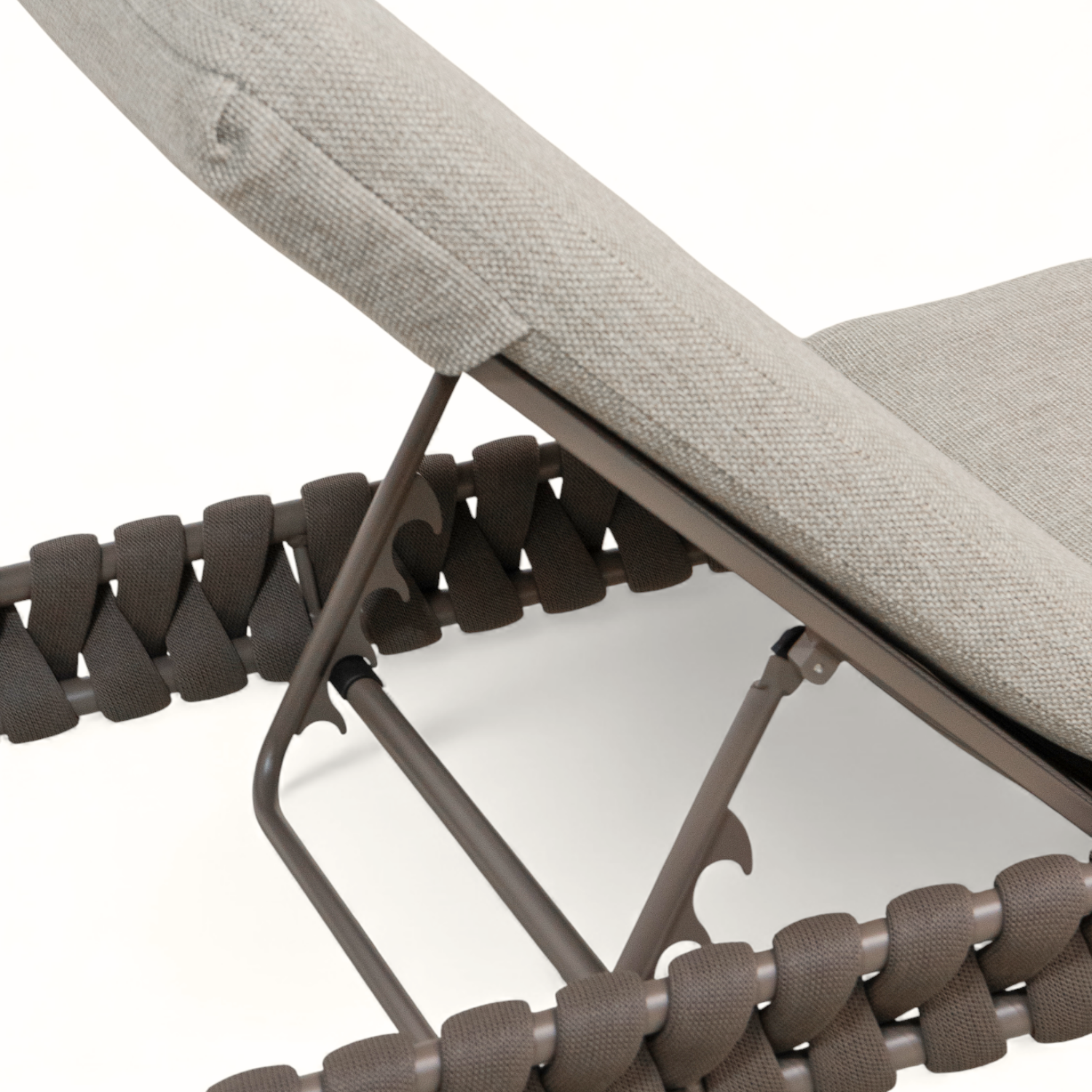 Elgin Rope Sun Lounger - Mood Taupe