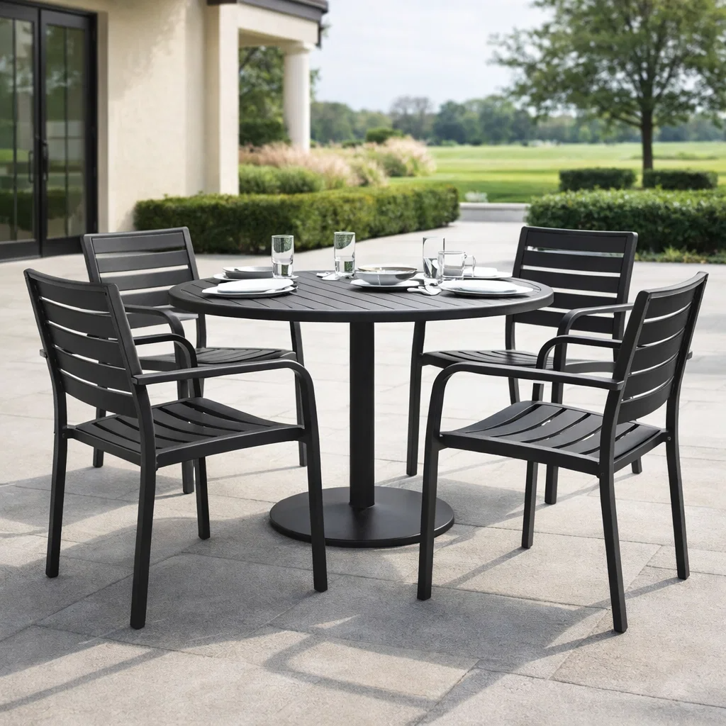 Ridge Dining Arm Chair - Charcoal
