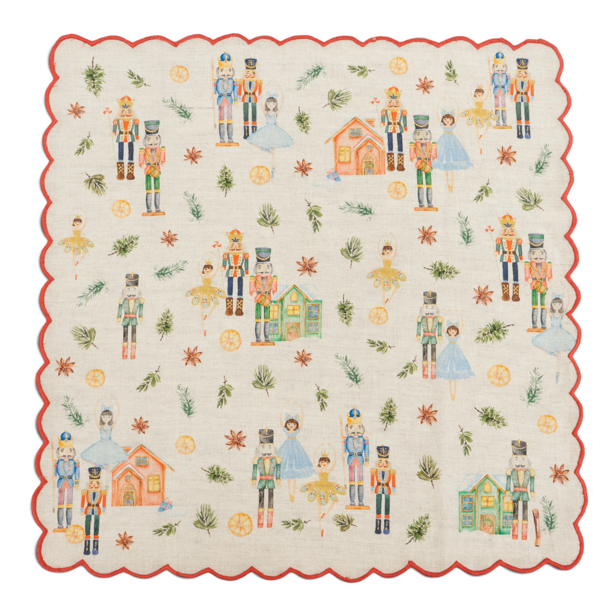 Scallop Nutcracker Napkin (Set of 4)