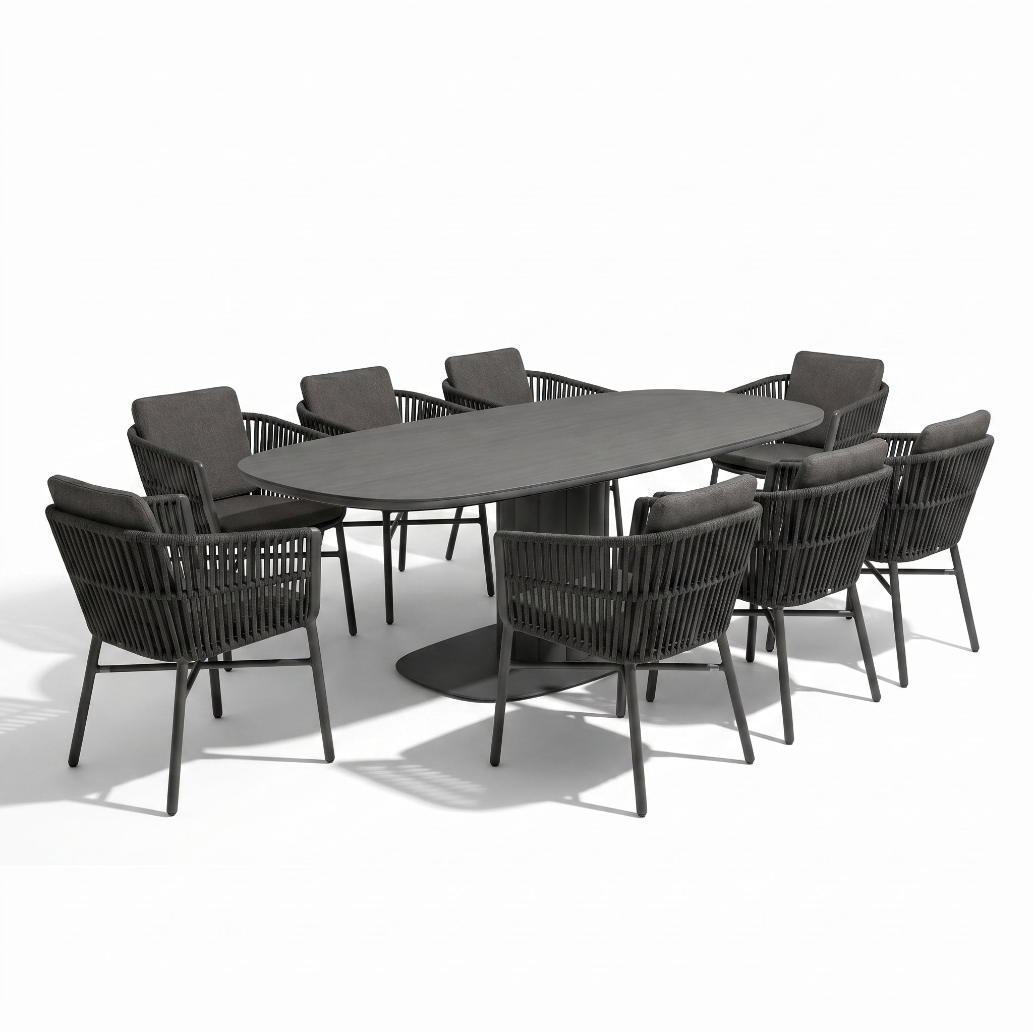 Alta Ceramic Dining Set - Charcoal