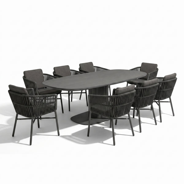 Alta Ceramic Dining Set - Charcoal