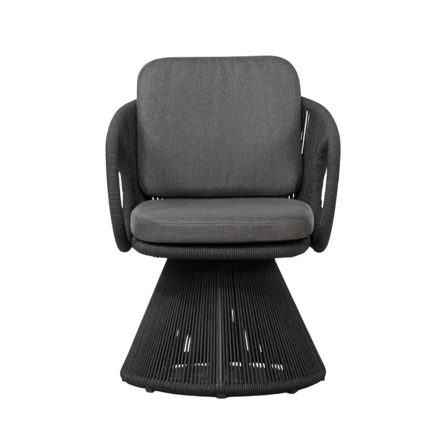 Abbortsford Swivel Dining Arm Chair - Charcoal