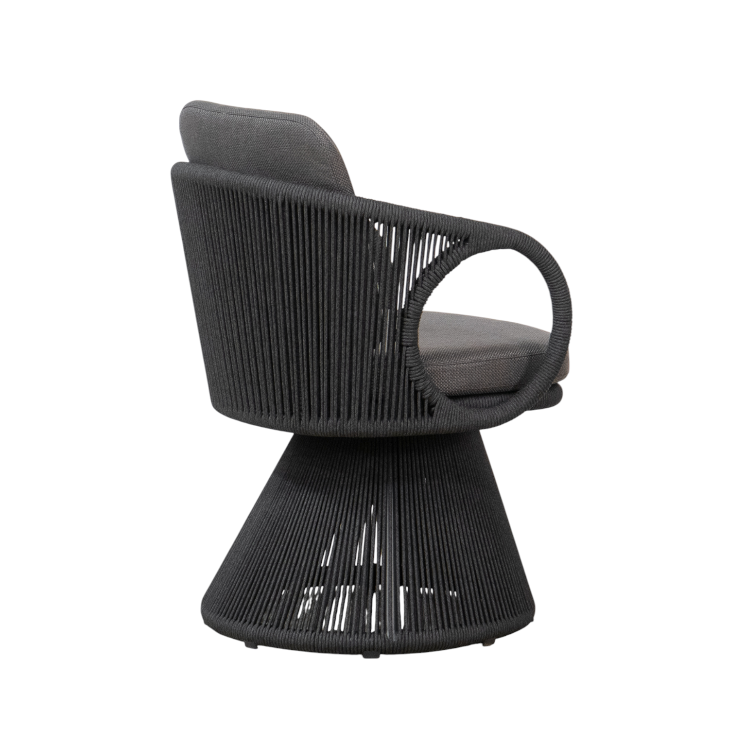 Abbortsford Swivel Dining Arm Chair - Charcoal