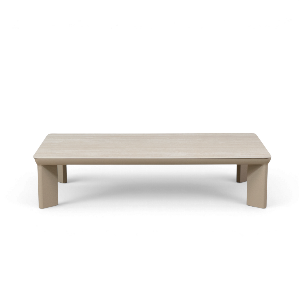 Sable Ceramic 51" Coffee Table - Stone Taupe