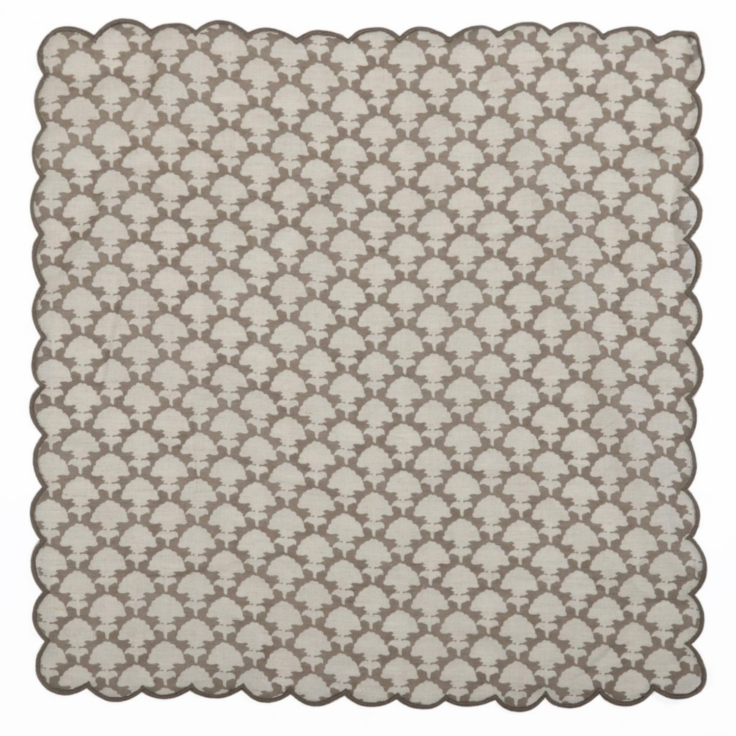 Yonge Cotton Scalloped Edge Napkins (Set of 4)