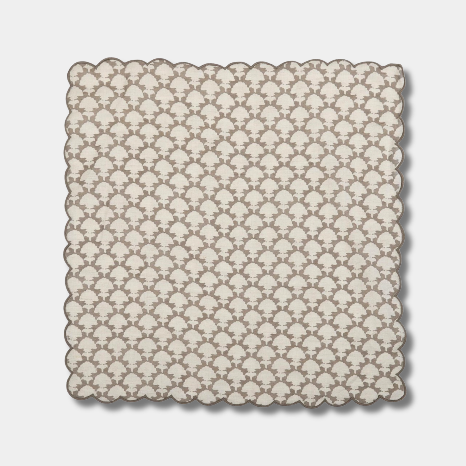 Yonge Cotton Scalloped Edge Napkins (Set of 4)