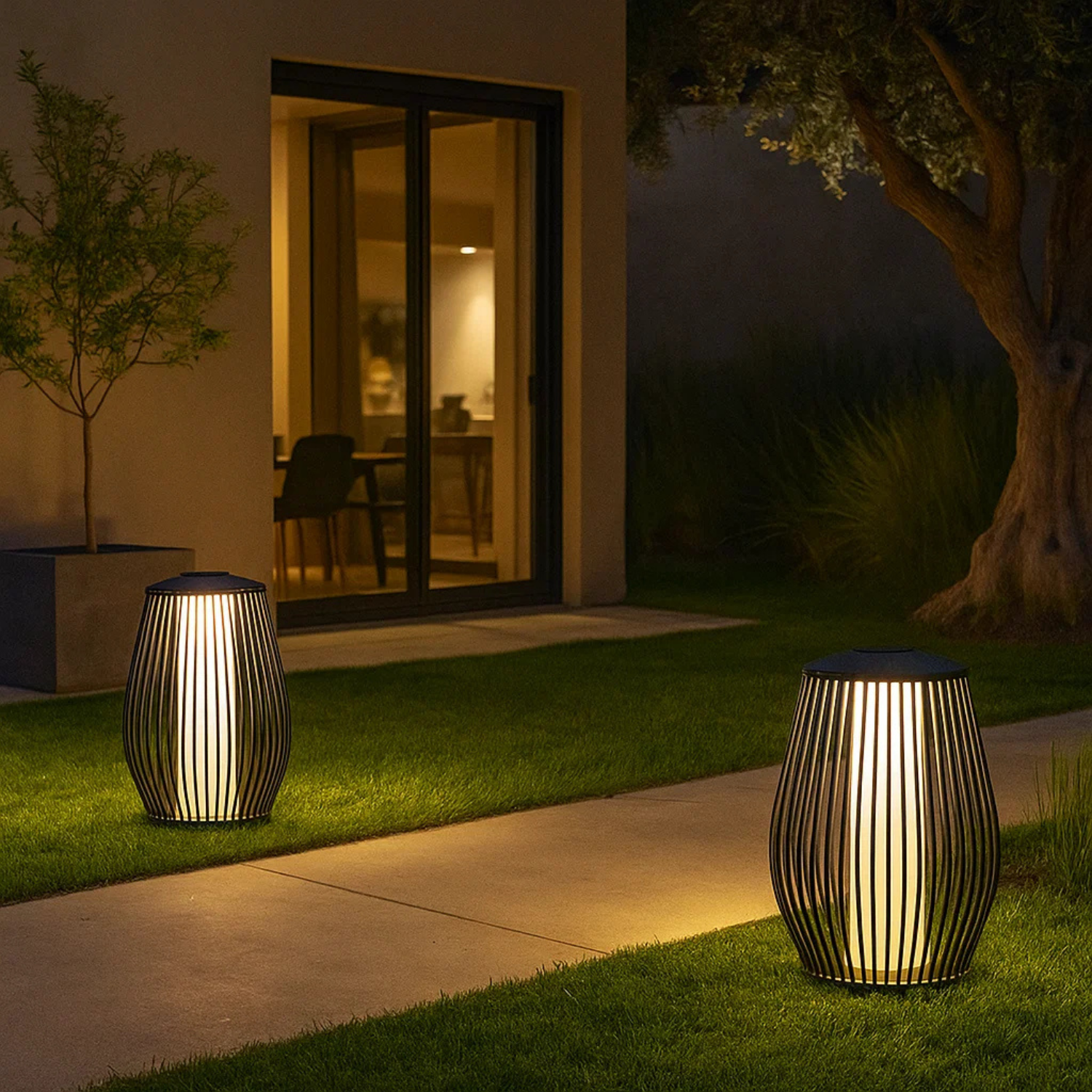 Basket Solar Light - Graphite