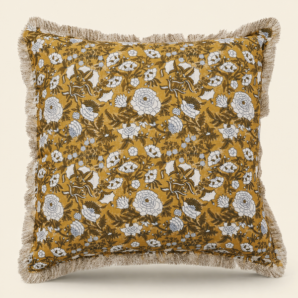 Summerside Botanical Block Print Toss Pillow