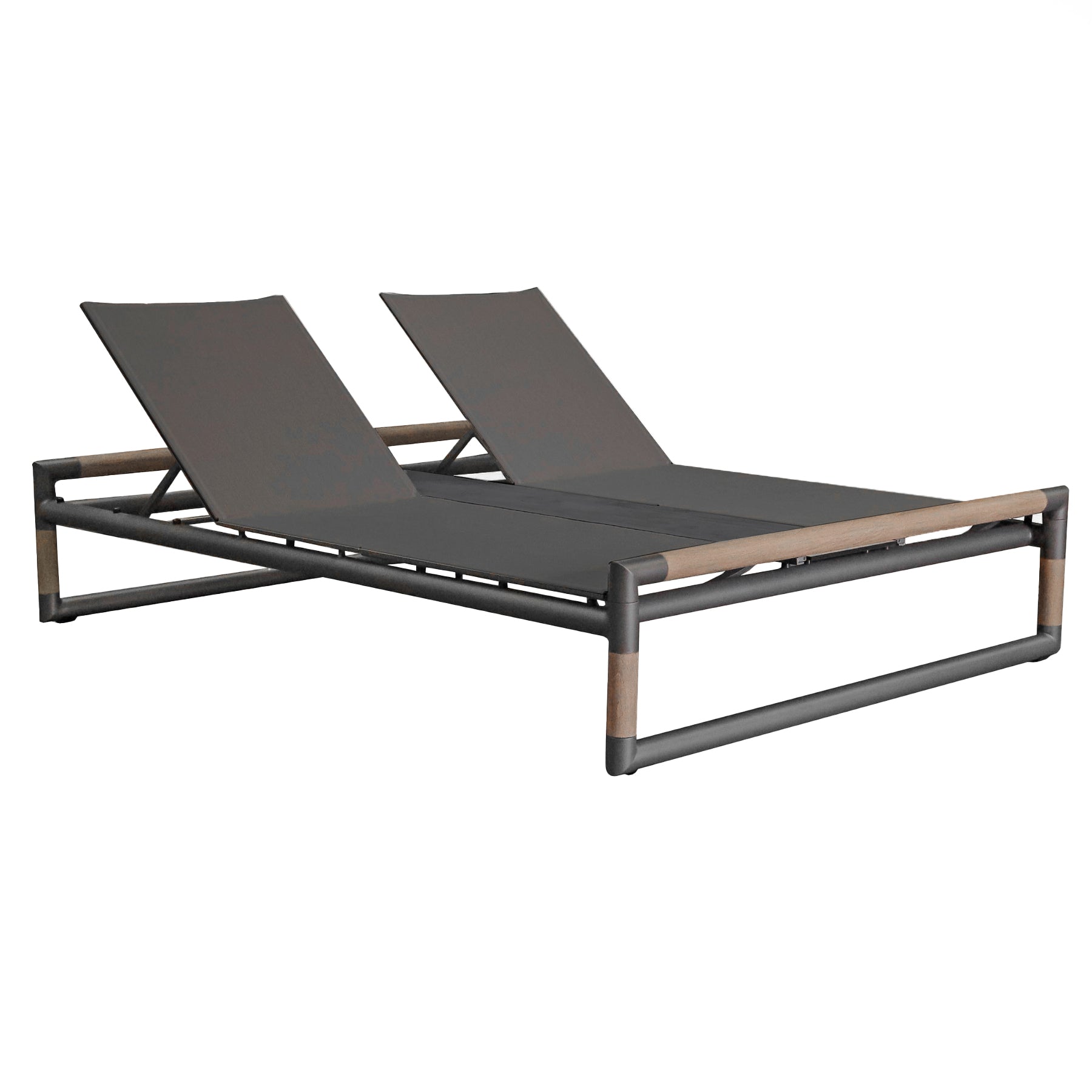 Oxford Double Chaise - Slate Grey
