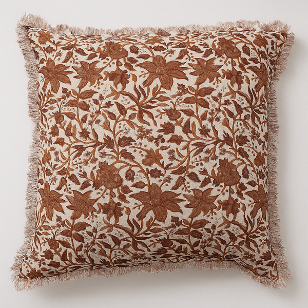 Wiltshire Botanical Block Print Toss Pillow