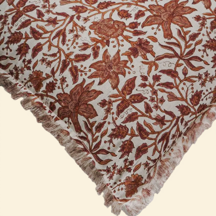 Wiltshire Botanical Block Print Toss Pillow
