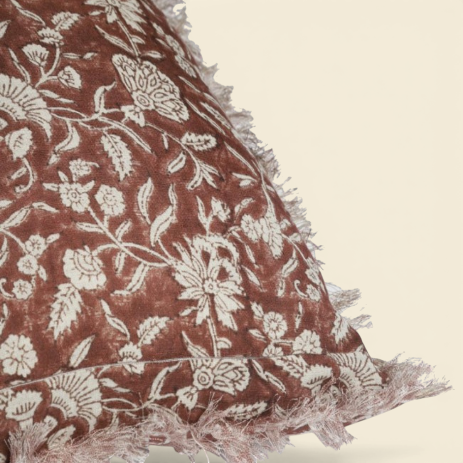 Wellington Botanical Block Print Toss Pillow