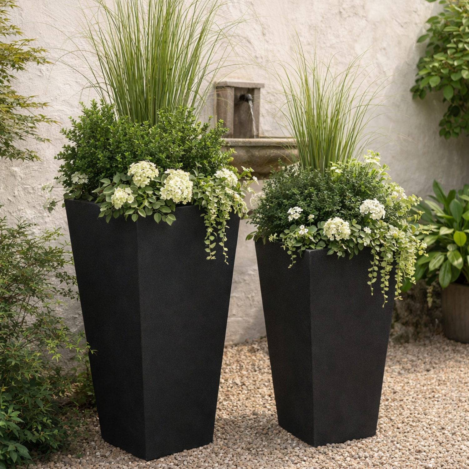 Vaughan Tall Indoor/Outdoor Tapered Planters