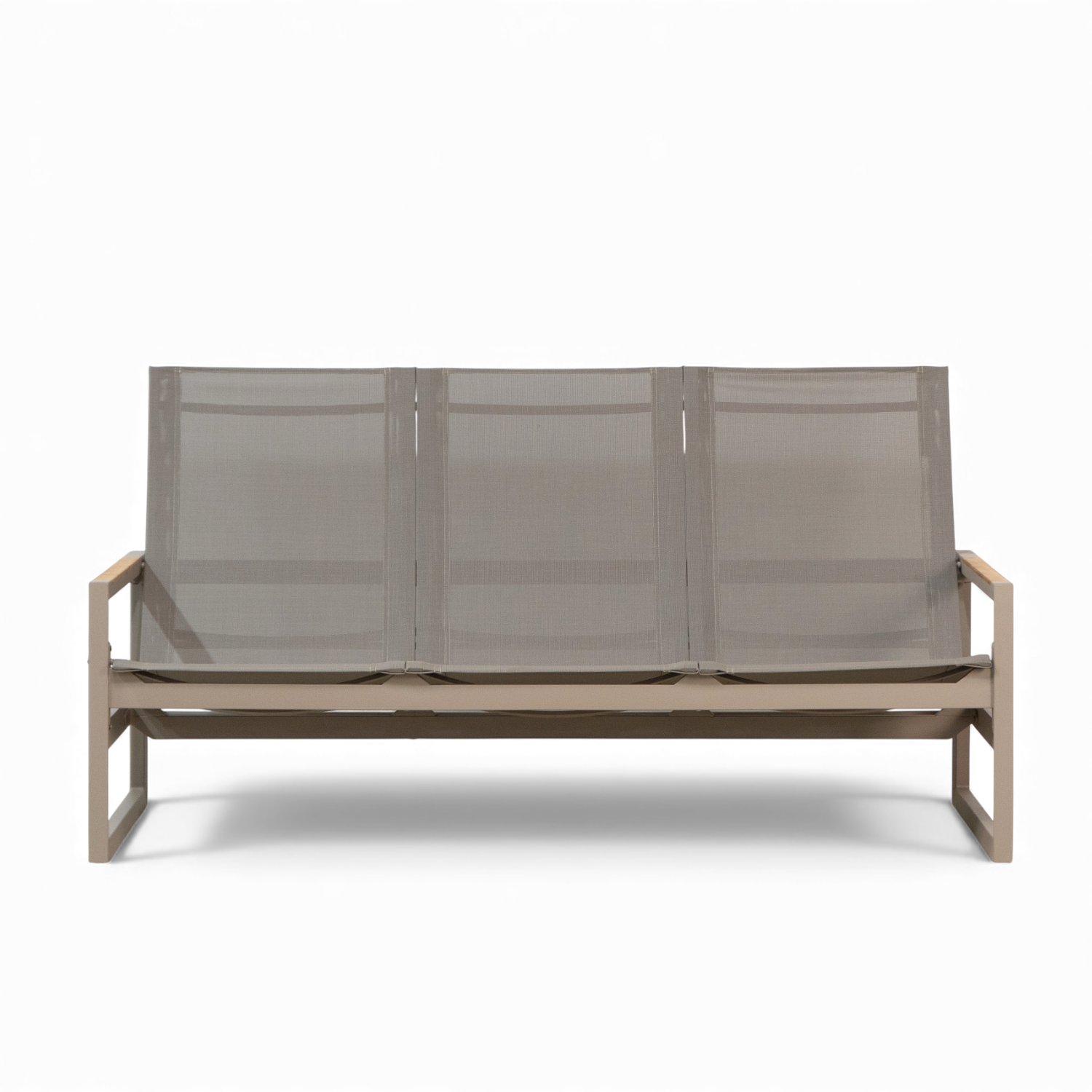 Cubic High-Back Sling Sofa - Fawn Taupe