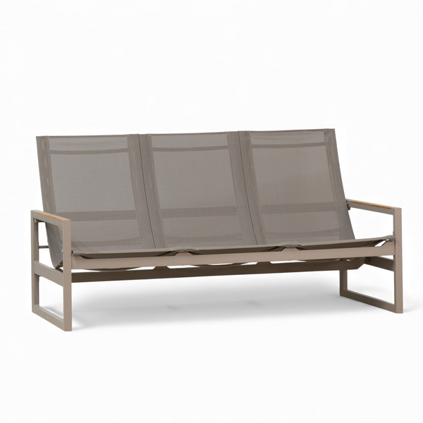 Cubic High-Back Sling Sofa - Fawn Taupe