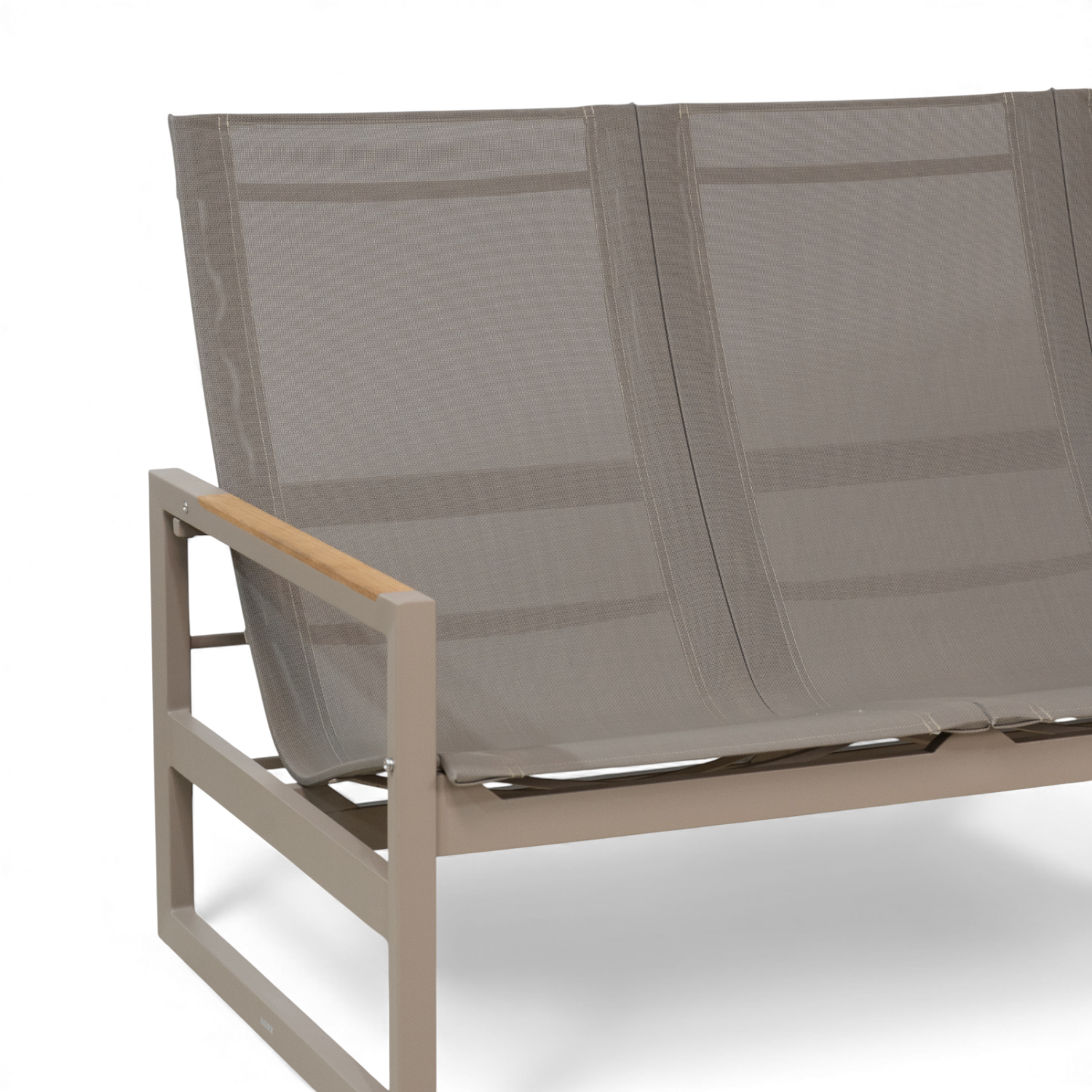 Cubic High-Back Sling Sofa - Fawn Taupe