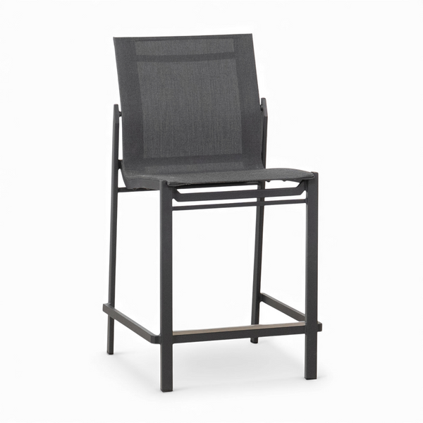 Cubic Sling Counter Stool - Slate/Anthracite