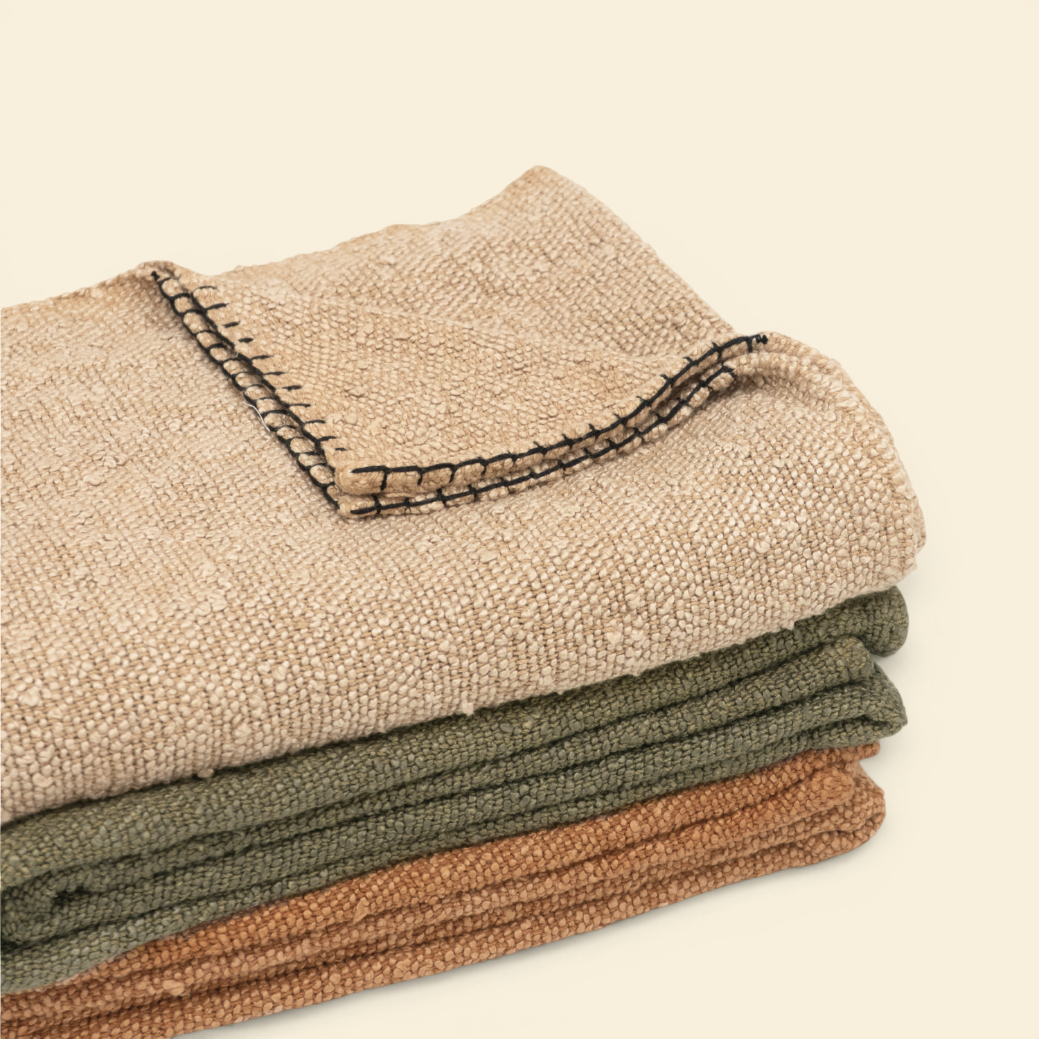 Cotton Boucle Throw - Salmon