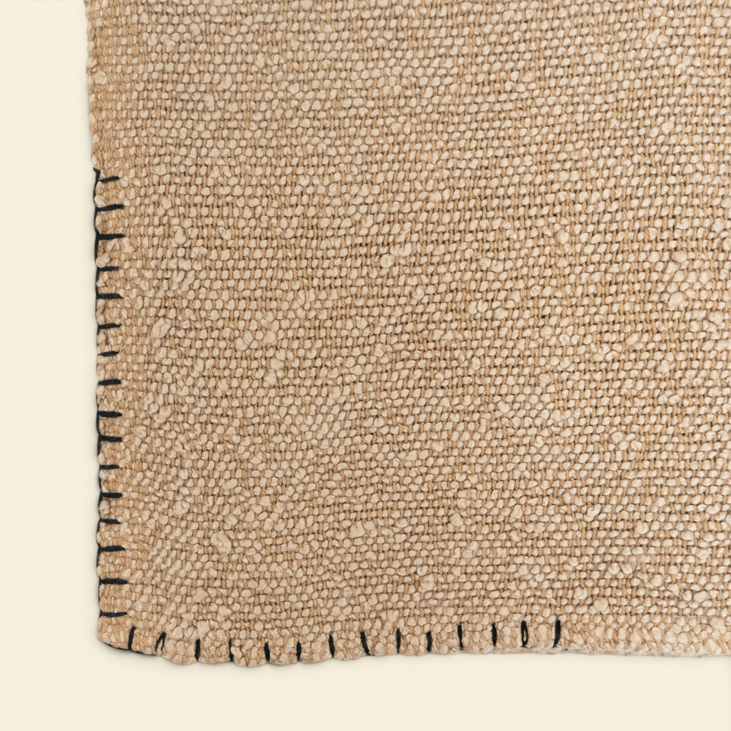 Cotton Boucle Throw - Oat
