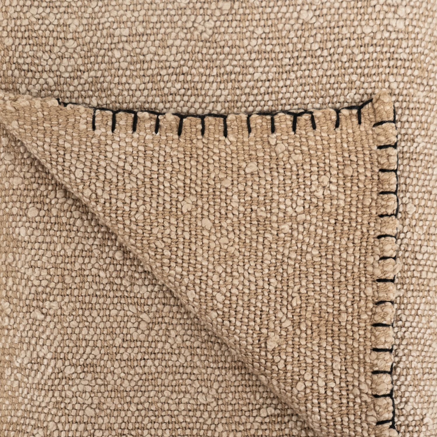 Cotton Boucle Throw - Oat