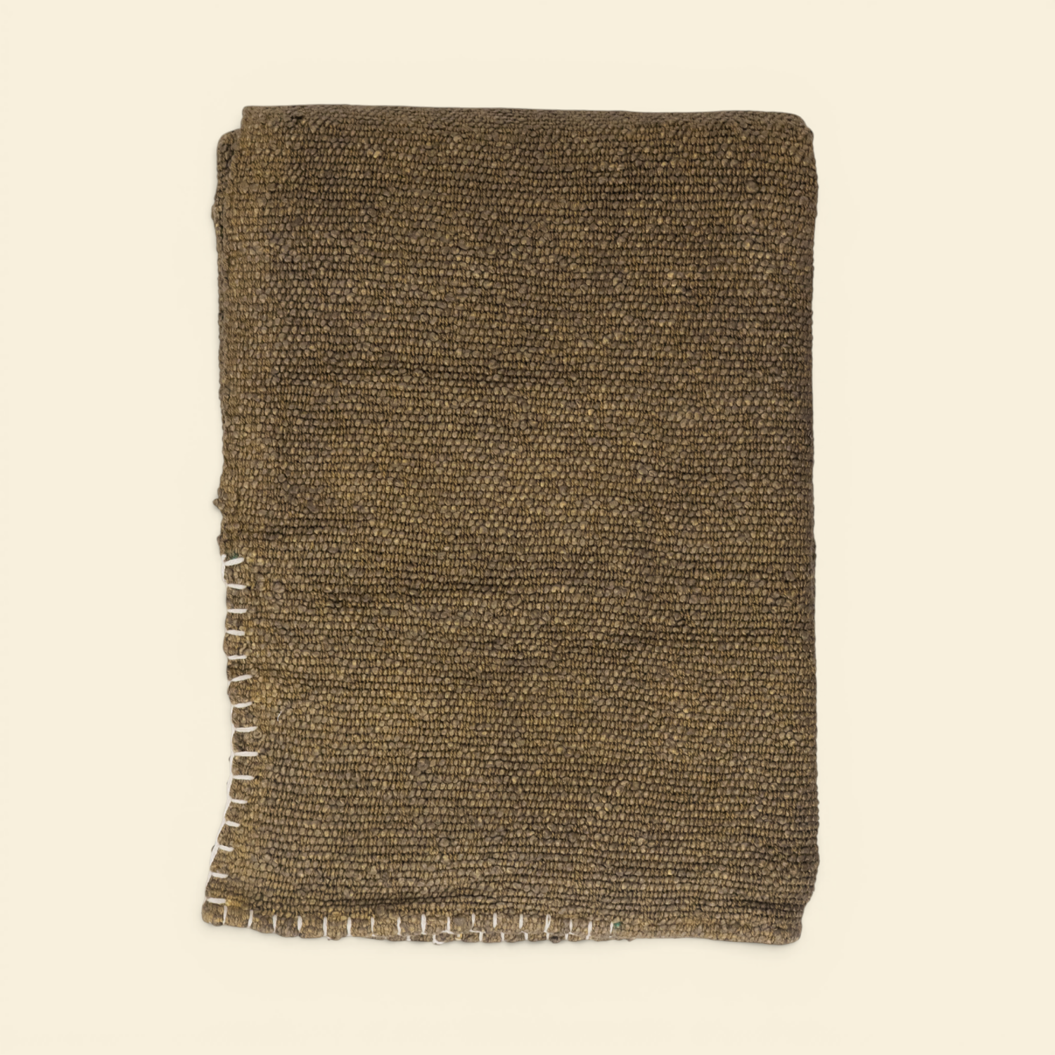 Cotton Boucle Throw - Sage