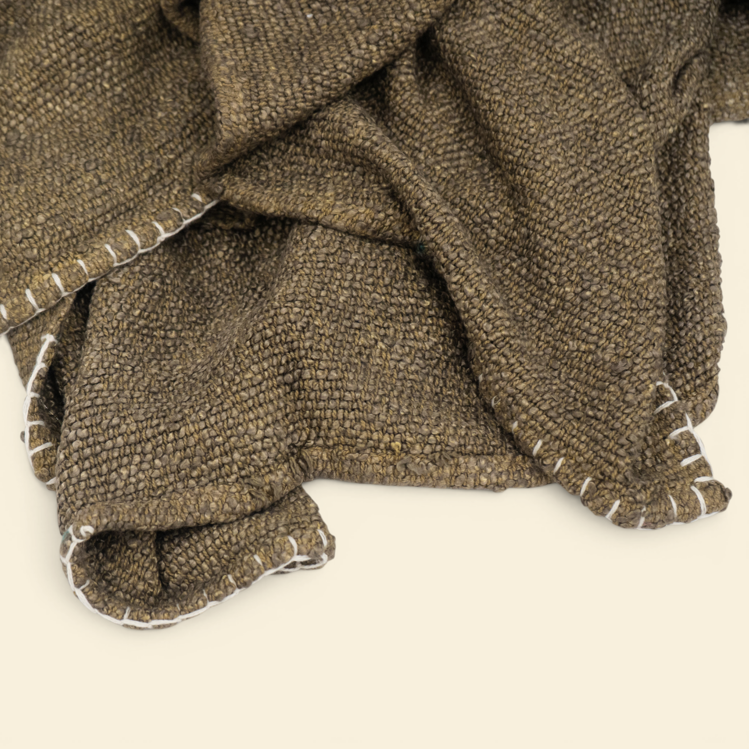 Cotton Boucle Throw - Sage