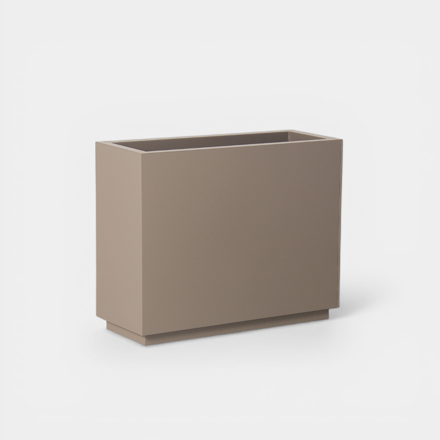 Metal 30" Rectangular Planter - Taupe