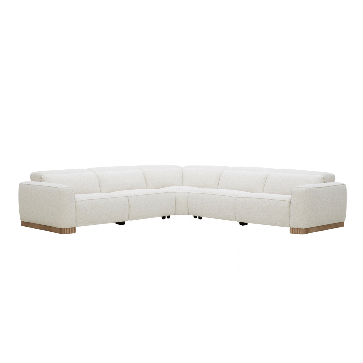 Lacombe Reclining 5pc L-Shape Sectional - Tasmin Linen