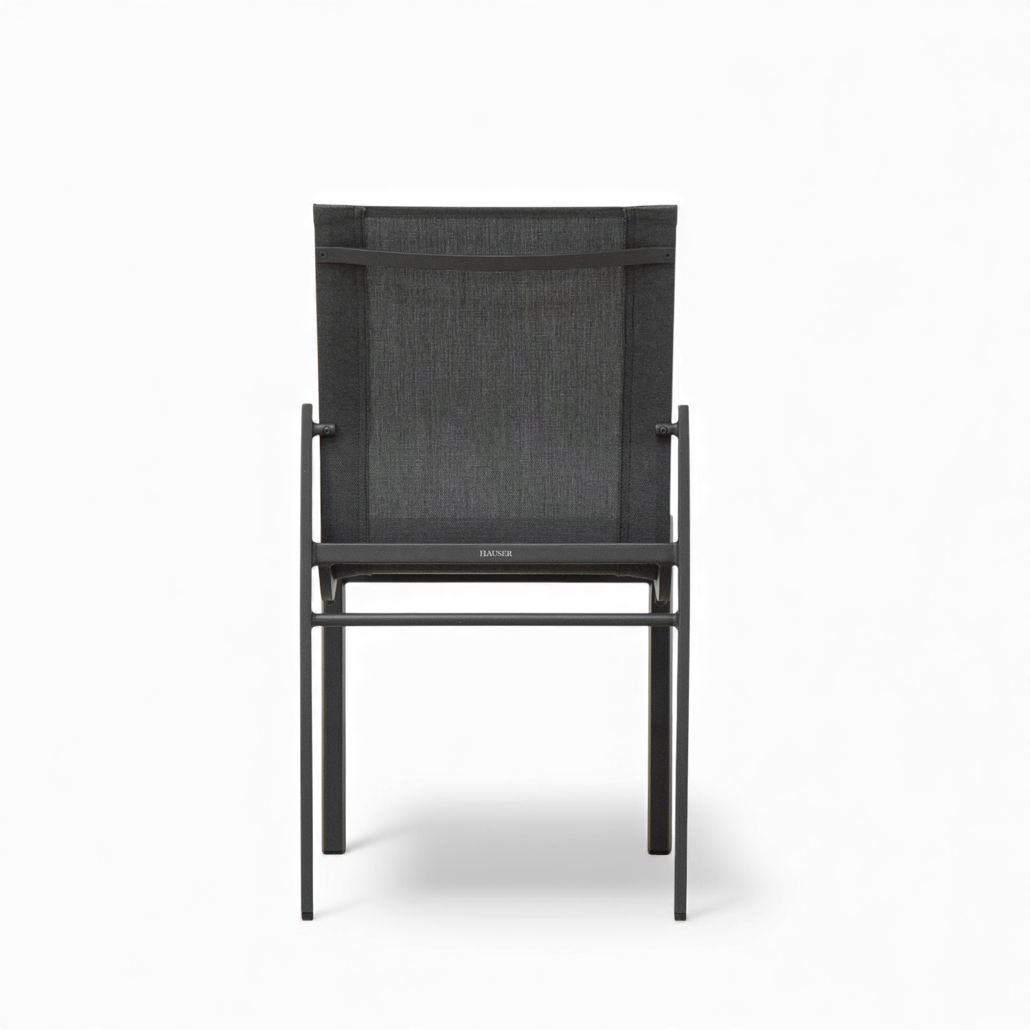 Cubic Sling Stackable Dining Side Chair -  Slate/Anthracite