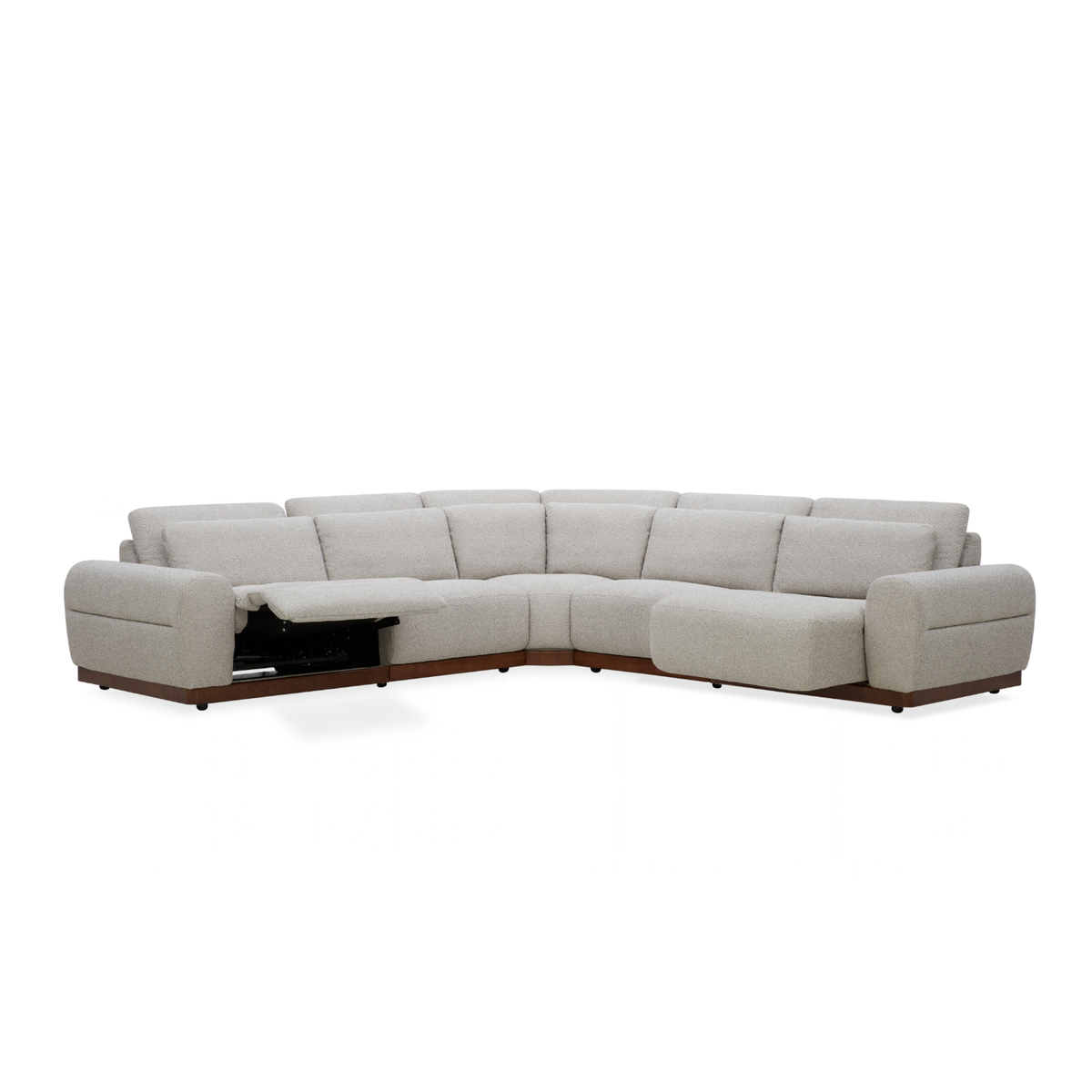 Westmount Reclining 5pc L-Shape Sectional - Tasmin Granite