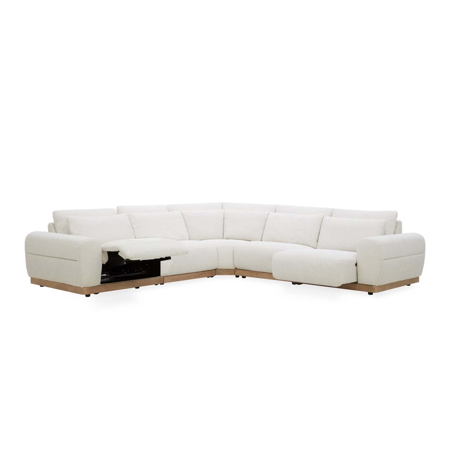 Westmount Reclining 5pc L-Shape Sectional - Tasmin Linen