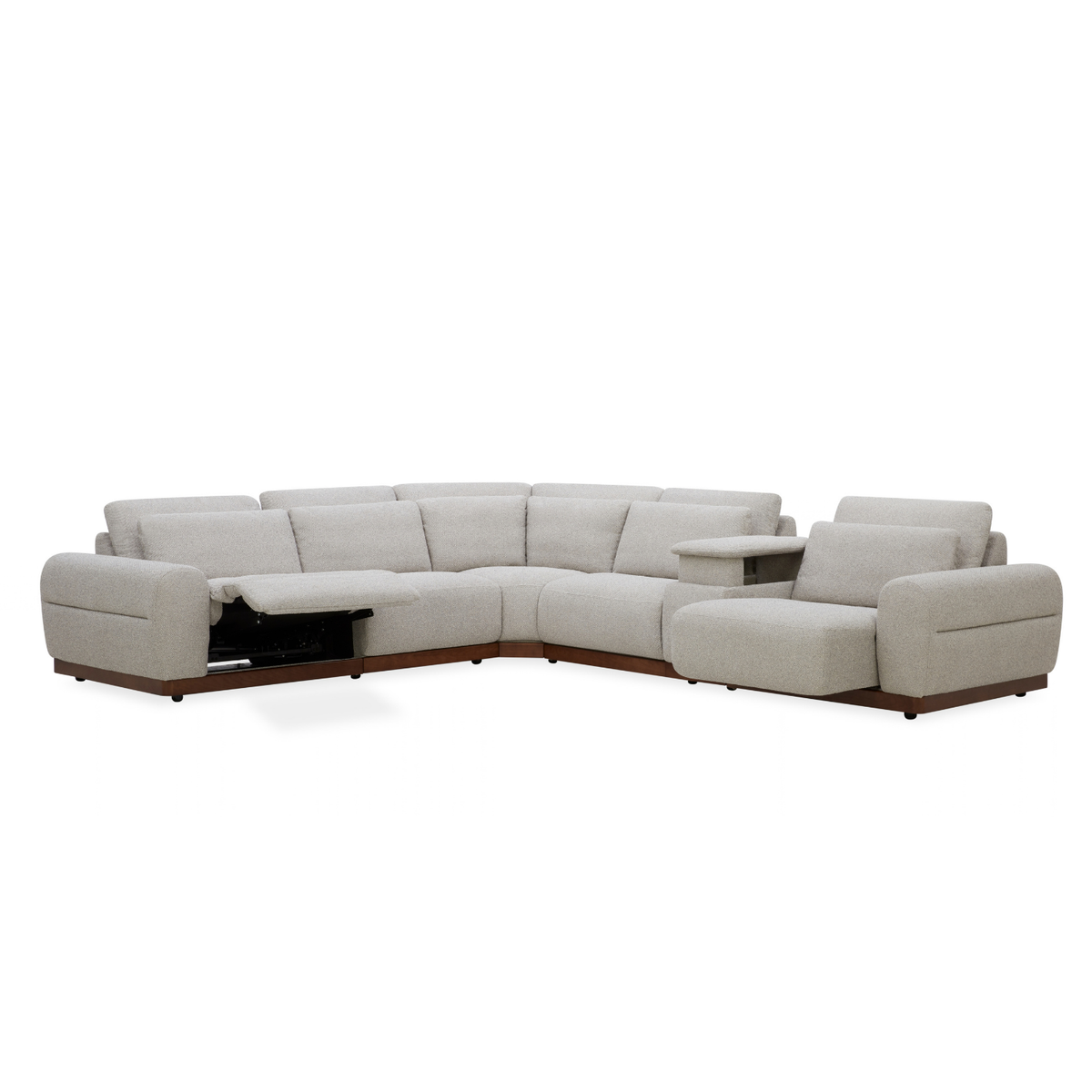 Westmount Reclining 6pc L-Shape Sectional - Tasmin Granite