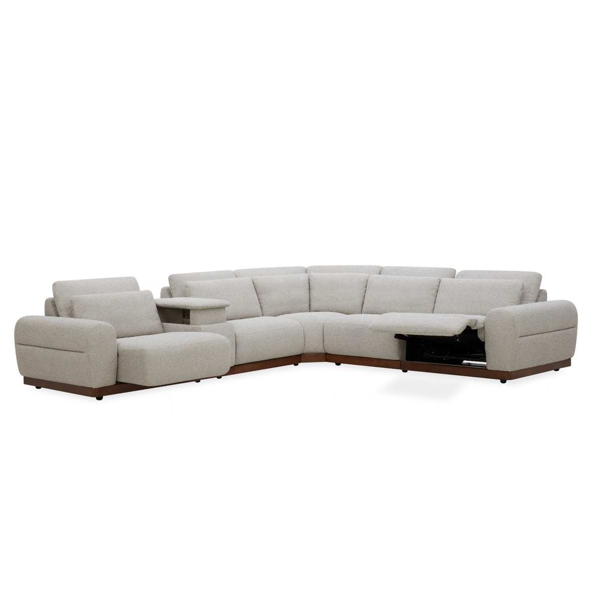 Westmount Reclining 6pc L-Shape Sectional - Tasmin Granite